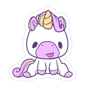 Derpy Plush Unicorn Sticker Spray