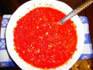 Hot Sauce in a bowl