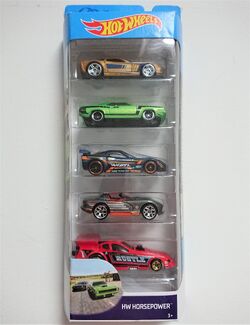 Hot Wheels HW Horsepower 5 Car Pack 1:64 Scale Die Cast Vehicles