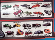 Signed poster with B-Machine revealing designer's signature.