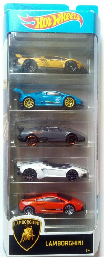 hot wheels lamborghini 5 pack