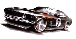 69 Ford Mustang Jun Art