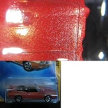 hood was poorly painted on this GTO