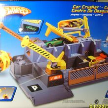 hot wheels car crusher playset