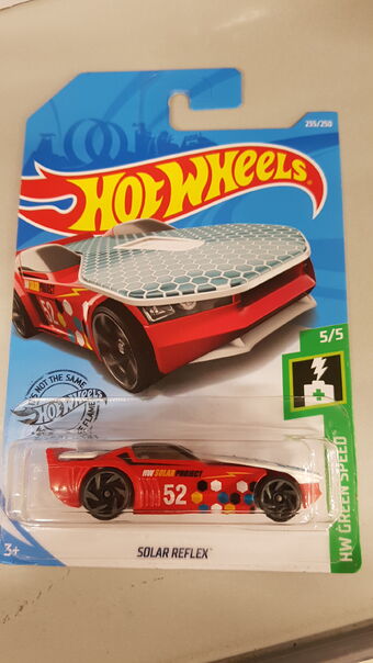 solar reflex hot wheels car