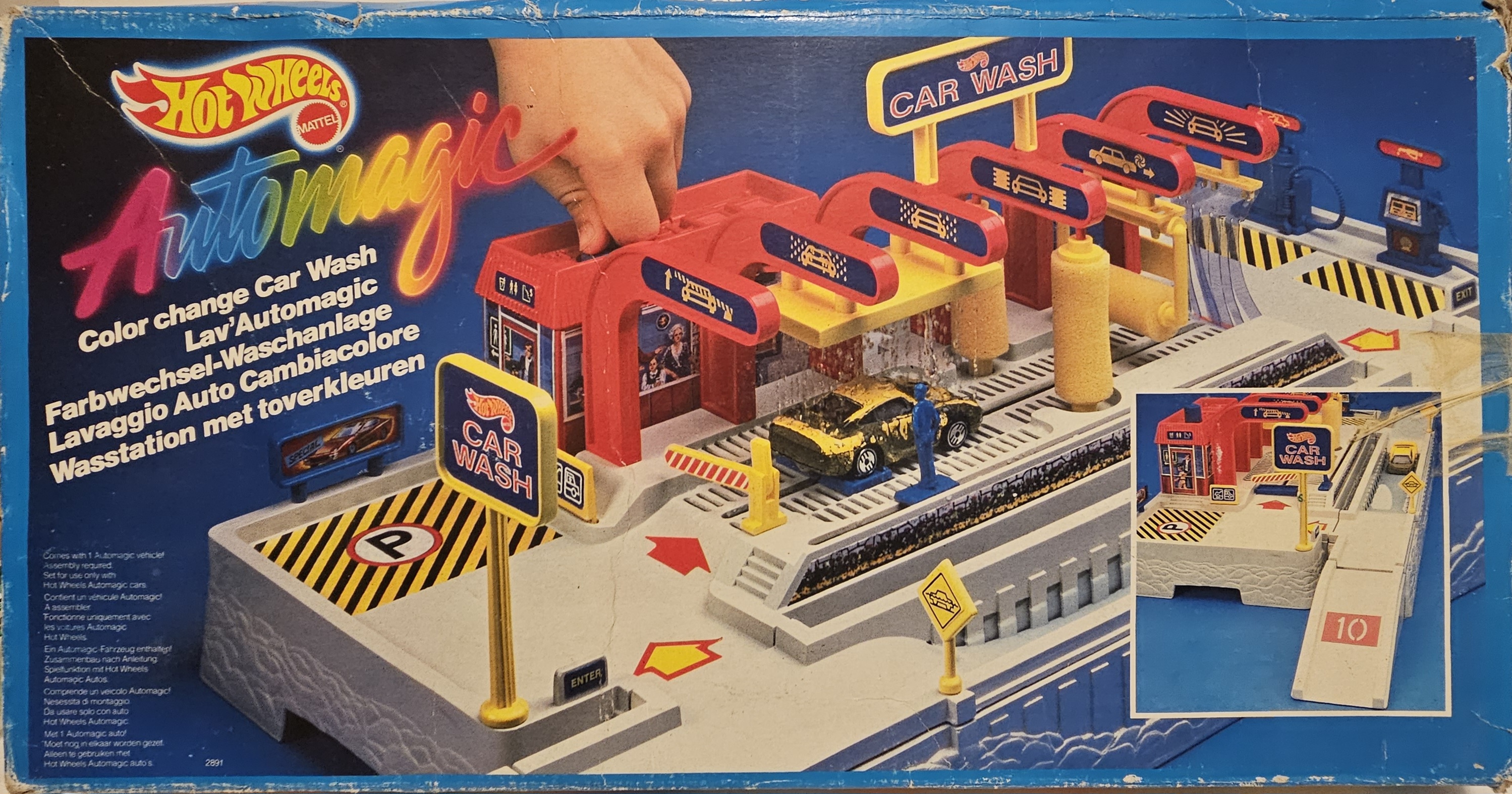 Hot wheels color change car wash top