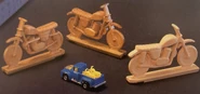 Wood & Resin model prototype for the bikes used on the '56 Hi-Tail Hauler (Randy Leffingwell)