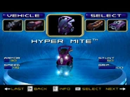 HYPER MITE was playable in Hot Wheels Velocity X PC & PS2