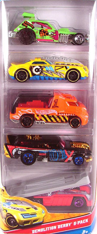 hot wheels demolition derby 5 pack