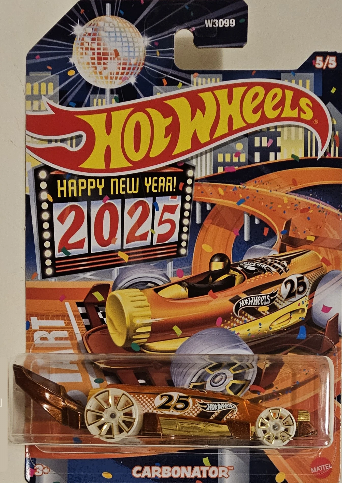 ★USカード★HOT WHEELS★ホットウィール★2024★HOLIDAY★HAPPY NEW YEAR★ウインター★ホリディ★ハ