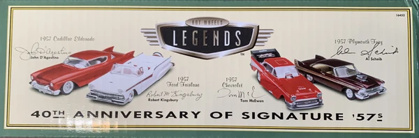 ミニカー Hot Wheels Legends 40th Anniversary Set Legends: 40th Anniversary of Signature '57s 4-Car Set | Hot Wheels