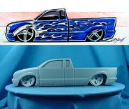 First resin model of Steel Flame which is a 1/10 scale model (Dave Martis)