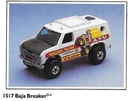 Prototype Featuring Large BW wheels (1989 Mattel Catalog)