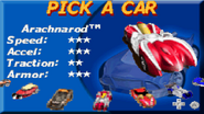 ARACHNOROD was playable in Hot Wheels Velocity X GBA