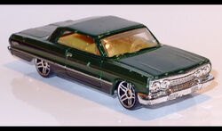 63 chevy impala hot wheels best sale