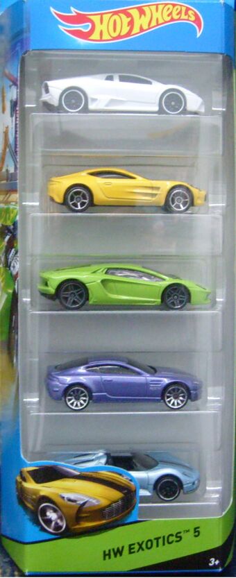 hot wheels 5 pack exotics 2019
