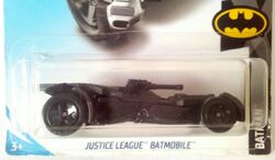 Hot wheels 2019 Justice League batmobile short card Black