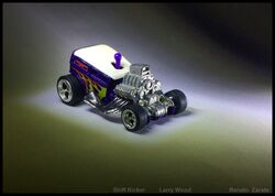 Tooned Shift Kicker (Gray paint) Hot Wheels Larry Wood World