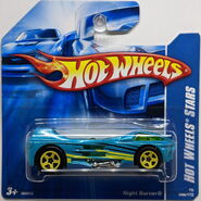 2008 Hot Wheels Stars release on short card.