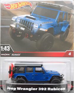 Hot Wheels Premium 1:43 Jeep Wrangler 392 Rubicon Hydro Blue