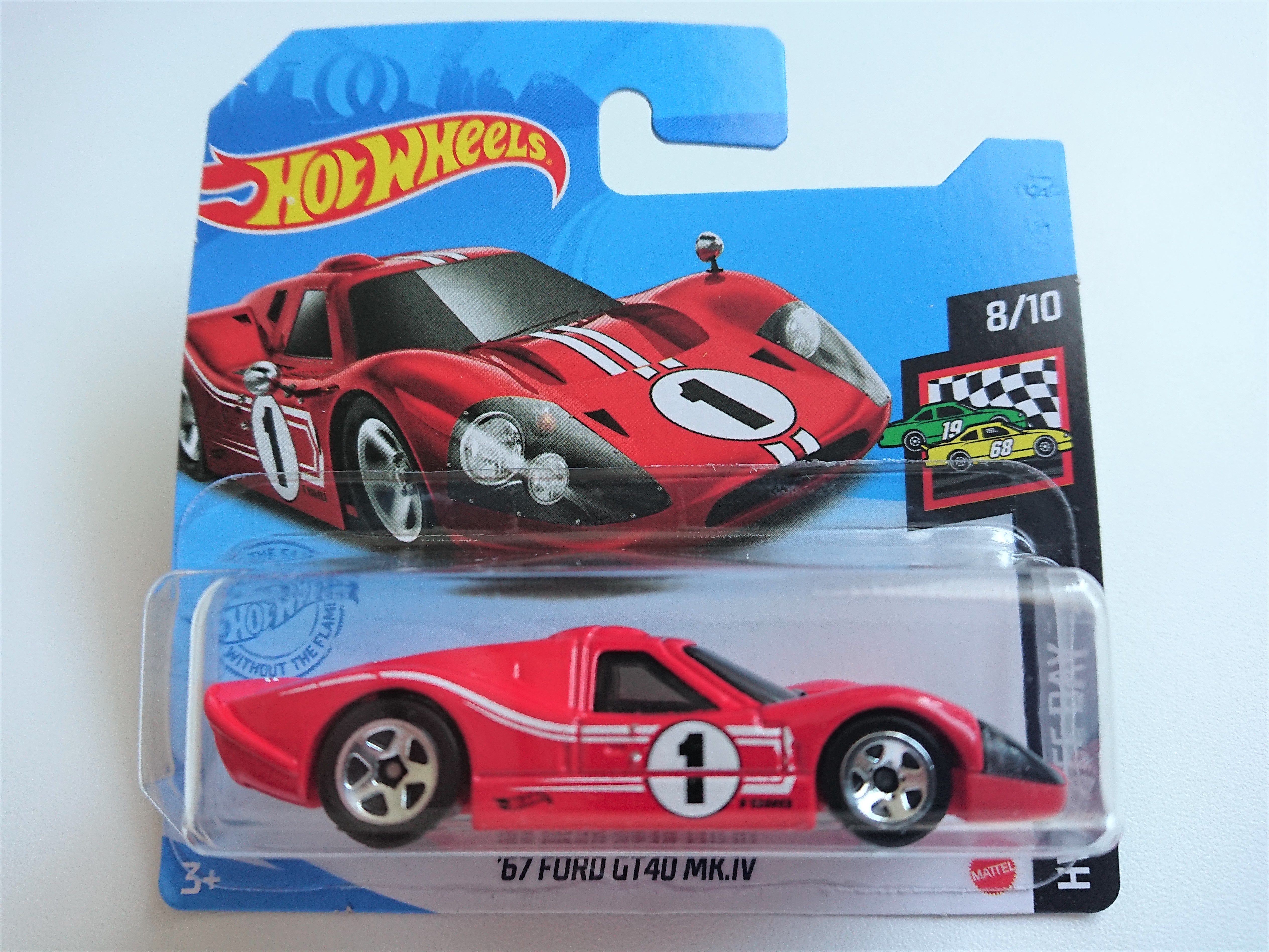 2021 Hot Wheels '67 Ford GT40 MK.IV Le Mans Race Red w/ Real Riders SUPER CUSTOM 