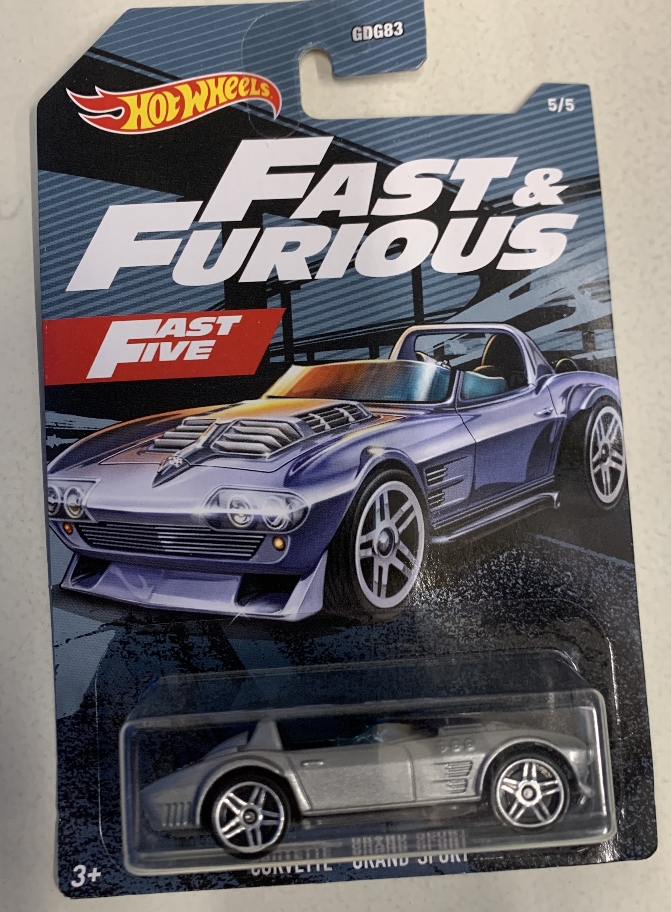 Hot Wheels Corvette Grand Sport Roadster 179-2015 Fast and Furious CP19 