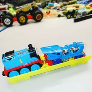 Loco Motorin' connected to a Thomas & Friends: Push Along model