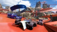 Bad to the Blade alongside other Hot Wheels vehicles in Forza Horizon 5