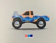 Sketch based on the Nissan Hardbody instead of a Chevy 1500.