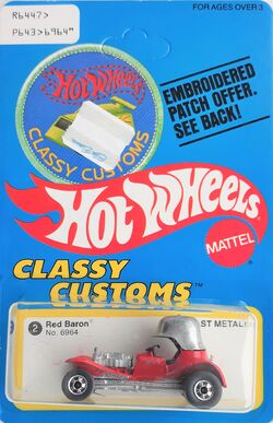 1970 red baron with white interior hot wheels sale