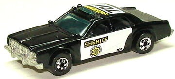 Hot wheels 1977 police car 123 top