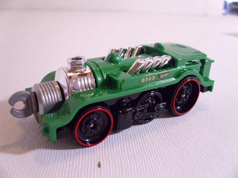 Hot Wheels Connectible Super Stoker Green Steam Engine Train Rapid