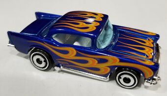 hot wheels 57 chevy flames