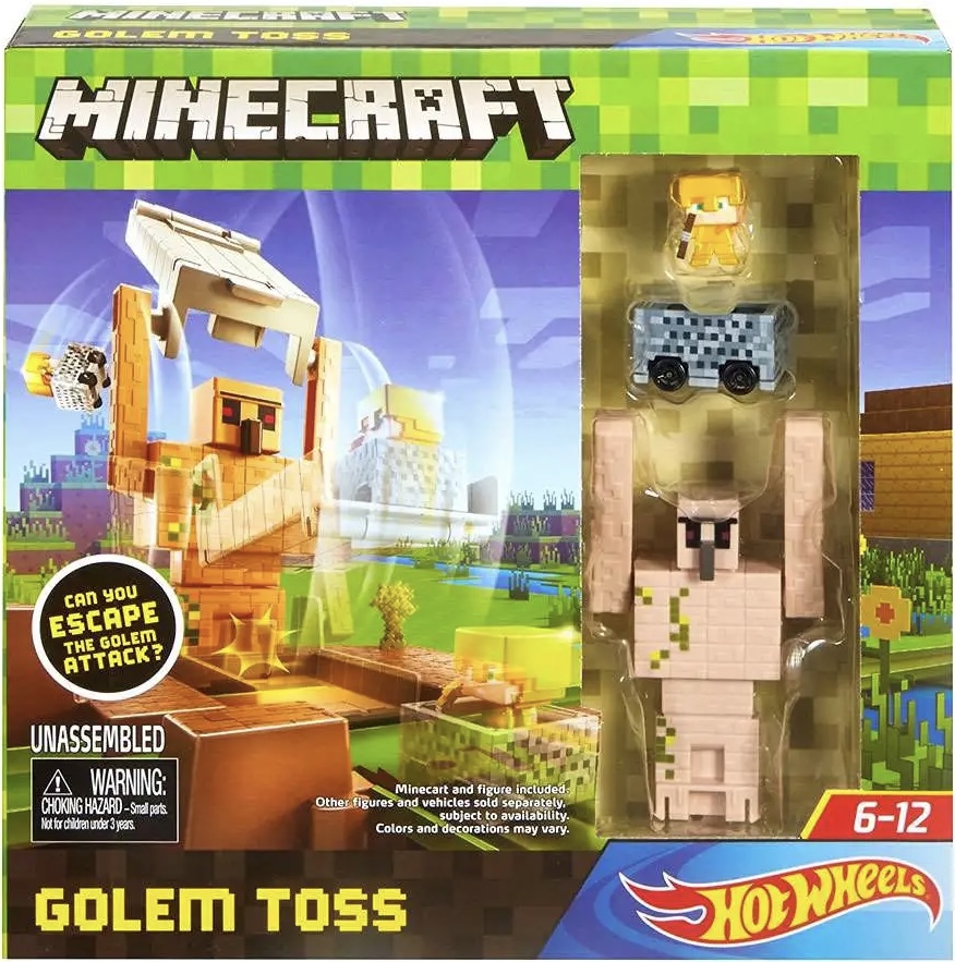 Minecraft hot wheels set sale