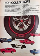 Prototype appears with decals in a 1970 Mattel Catalog