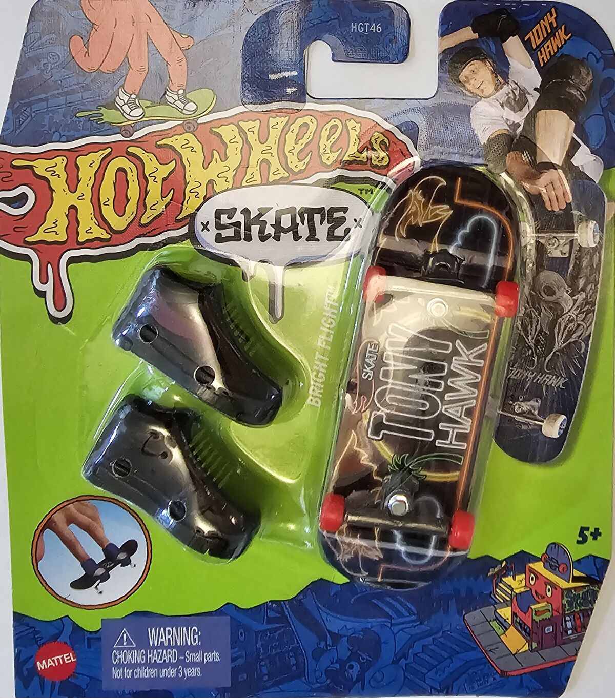 Skate De Dedo Hot Wheels Bright Flight Tony Hawk - Mattel