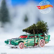 Promotion photo of Jack Hammer posted on the official Hot Wheels Facebook account for the Christmas season of 2018