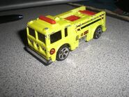 1997 Hot Wheels fluorescent Yellow with 5DOT Wheels