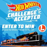 Contest announcement photo posted to Lionel Trains Facebook page