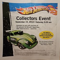 Hot Wheels RLC Custom '56 Volkswagen Drag Beetle Green 2012