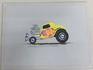 Sketch based on a '32 Ford Coupe instead of the Classic '32 Ford Vicky.
