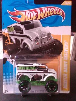 Carrinho Hot Wheels Monster Trucks Dairy Delivery - Alfabay - Cubo