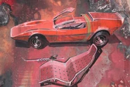 Sketch of sports car created while Larry Wood was working at Ford which would become inspiration for the Tri Baby