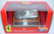 The Hot Wheel Car in the picture (click on link) is a 1:64th scale Pewter 1999 Ferrari 360 Modena, mounted on a wooden base. It was produced in a very limited quantity of only 300 and was distributed at the unveiling of the 360 Modena (Geneva press event). Most of the 300 Hot Wheel Cars were given to members of the automotive press. -markscoolestwheels.com