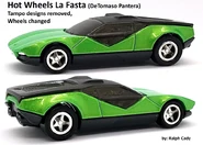 2019 Mystery car with tampo designs removed and new wheels