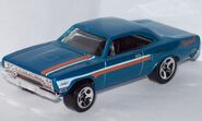 '70 Road Runner, white & orange stripes on side and hood, black seats, clear window, chrom base, year??