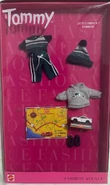 Barbie's "Tommy" accessory pack with HW related items. and sorta a micro Hot Wheels car.
