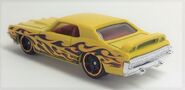 69 Mercury Cougar Eliminator. Yellow. HW Flames Series. Rearvue