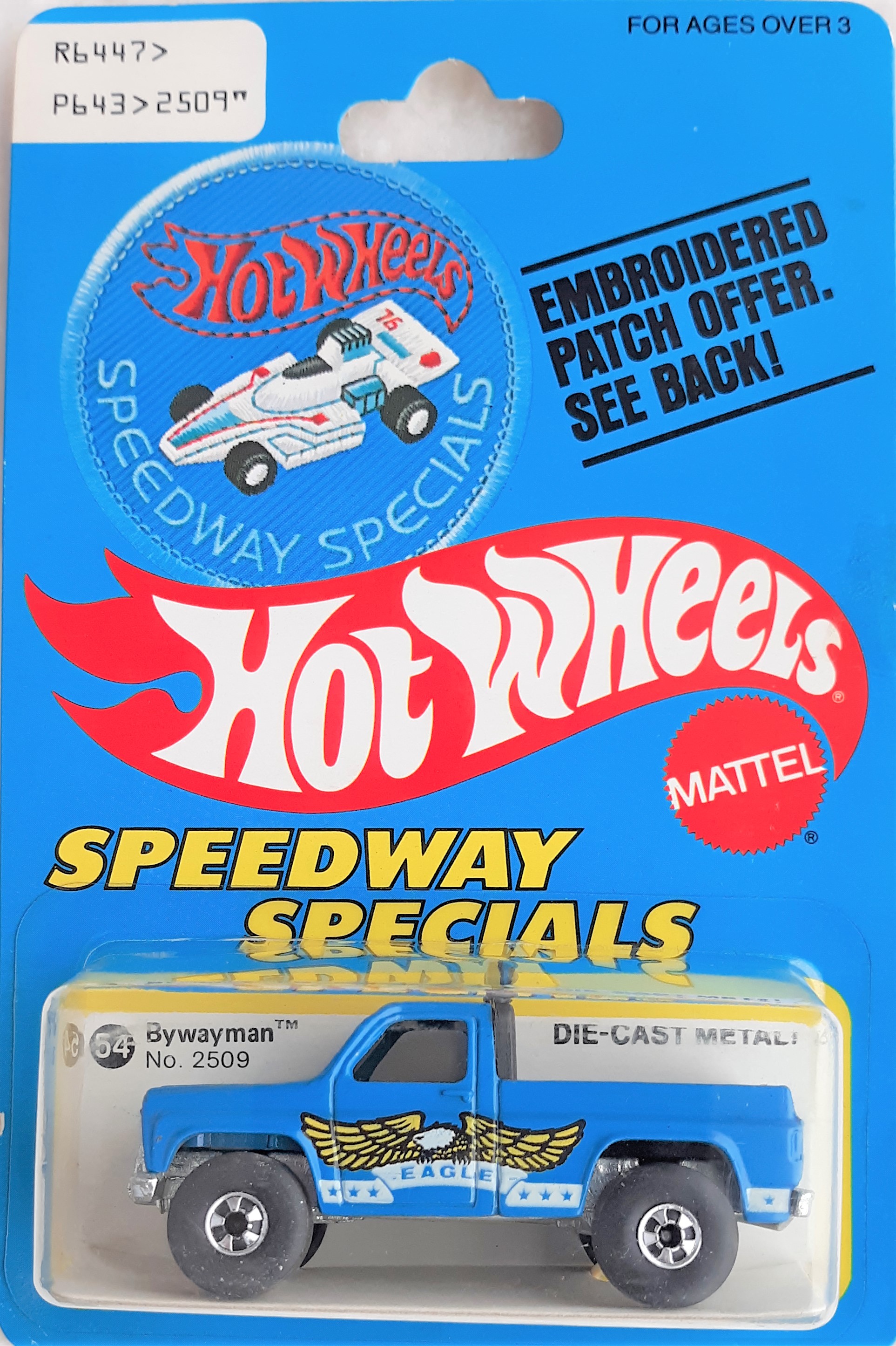 BYWAYMAN Race Team Series 1996 Hot Wheels No 395 diecast 1/64 scale truck 