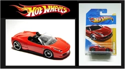 Hot Wheels Ferrari 458 Spider 1:64 Scala – Modello Rosso 2012 Con Tecnologia SCAN & TRACK